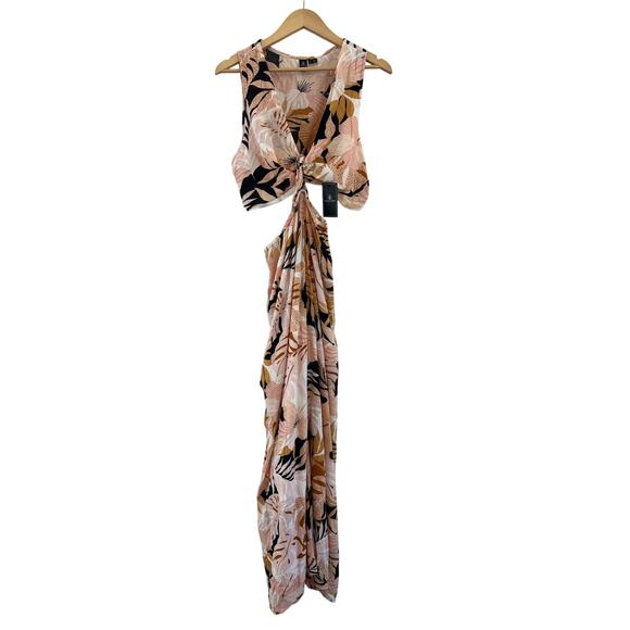 NWT Volcom Vintage Printed Maxi Dress XXL Beach Boho Vacation Resort Casual - Picture 3 of 16